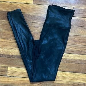 Spanx Black Faux Leather Leggings
